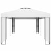 vidaXL Gazebo with Double Roof 9.8'x19.6'White