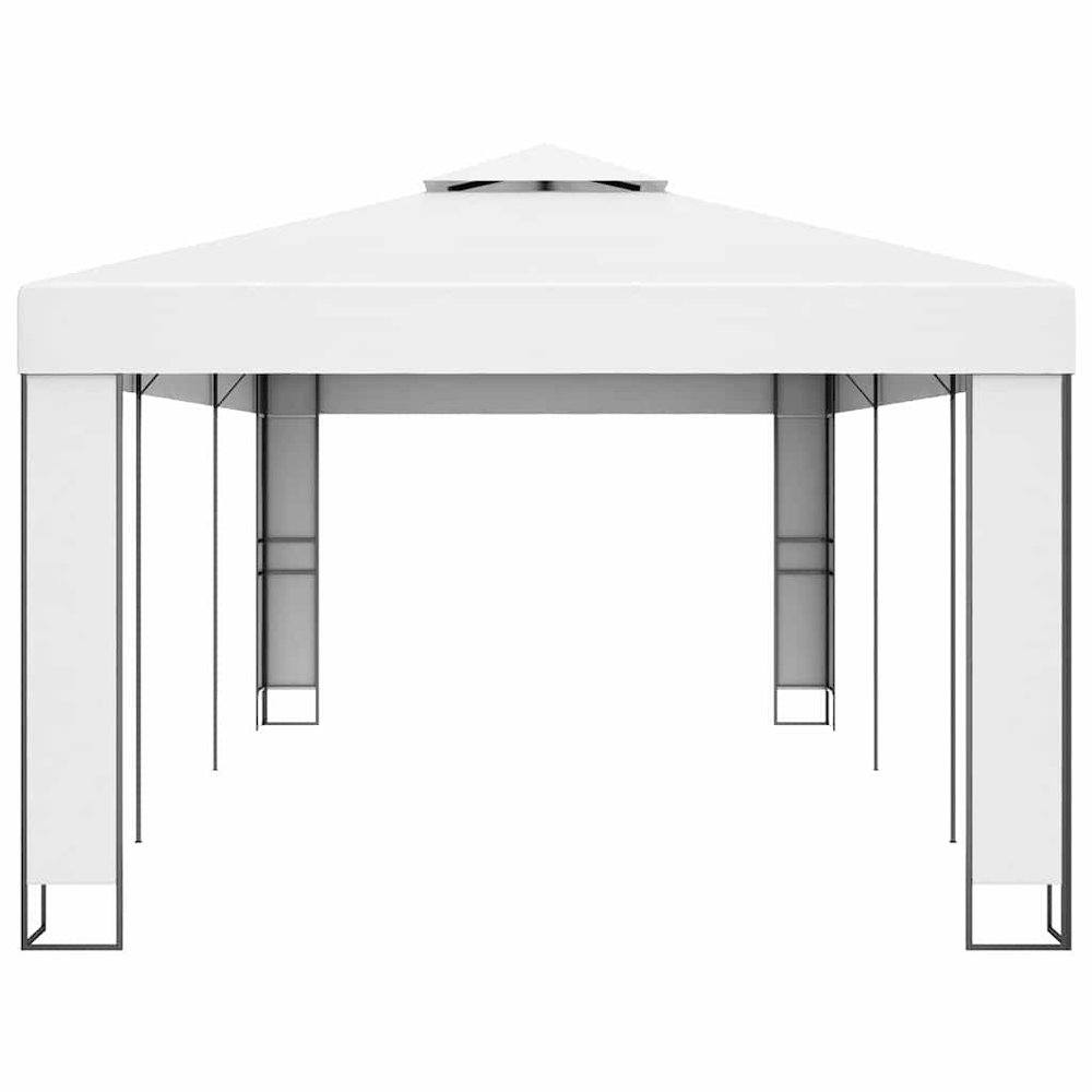 vidaXL Gazebo with Double Roof 9.8'x19.6'White