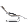 vidaXL Sun Lounger with Pillow Aluminum and Textilene Taupe
