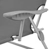 Sun Lounger Steel Grey Powder-coated steel frame, Polyester fabric - vidaXL