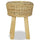 Stool Natural Natural Rattan, Solid Teak Standard Durable - vidaXL