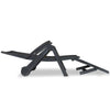 Sun Lounger Anthracite Plastic Standard Foldable Sun Lounger - vidaXL