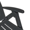 Sun Lounger Anthracite Plastic Standard Foldable Sun Lounger - vidaXL