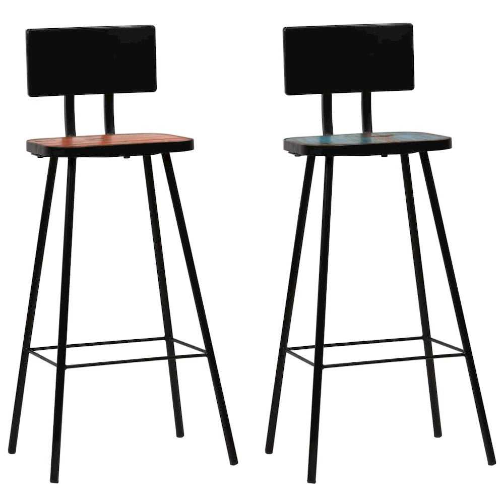 Bar Chair Set of 2 Multicolor - vidaXL