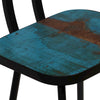 Bar Chair Set of 4 Multicolour Solid reclaimed wood and steel - vidaXL