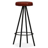 vidaXL Bar Stools 2 pcs Real Leather, 245443