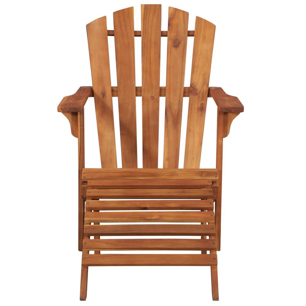 Garden Chair Brown Solid acacia wood Standard Foldable - vidaXL