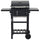 vidaXL Charcoal-Fueled BBQ Grill with Bottom Shelf Black, 44280