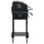 vidaXL Charcoal-Fueled BBQ Grill with Bottom Shelf Black, 44280