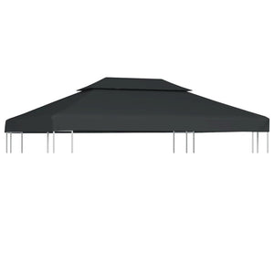 Gazebo Top Cover Anthracite Polyester with PVC coating - vidaXL