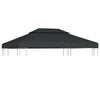 Gazebo Top Cover Anthracite Polyester with PVC coating - vidaXL