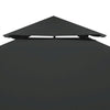 Gazebo Top Cover Anthracite Polyester with PVC coating - vidaXL