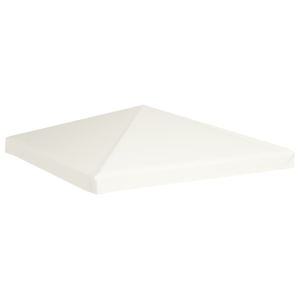 Gazebo Top Cover Cream White Polyester with PVC coating 10 x 10 ft - vidaXL