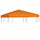Gazebo Top Cover Orange Polyester with PVC coating 10x10 feet - vidaXL