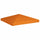 Gazebo Top Cover Orange Polyester with PVC coating 10x10 feet - vidaXL