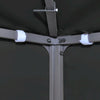 Gazebo Top Cover Grey Polyester with PVC coating 9.8 x 9.8 ft - vidaXL