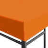 Gazebo Top Cover Orange Polyester with PVC coating 13.1 x 9.8 feet - vidaXL