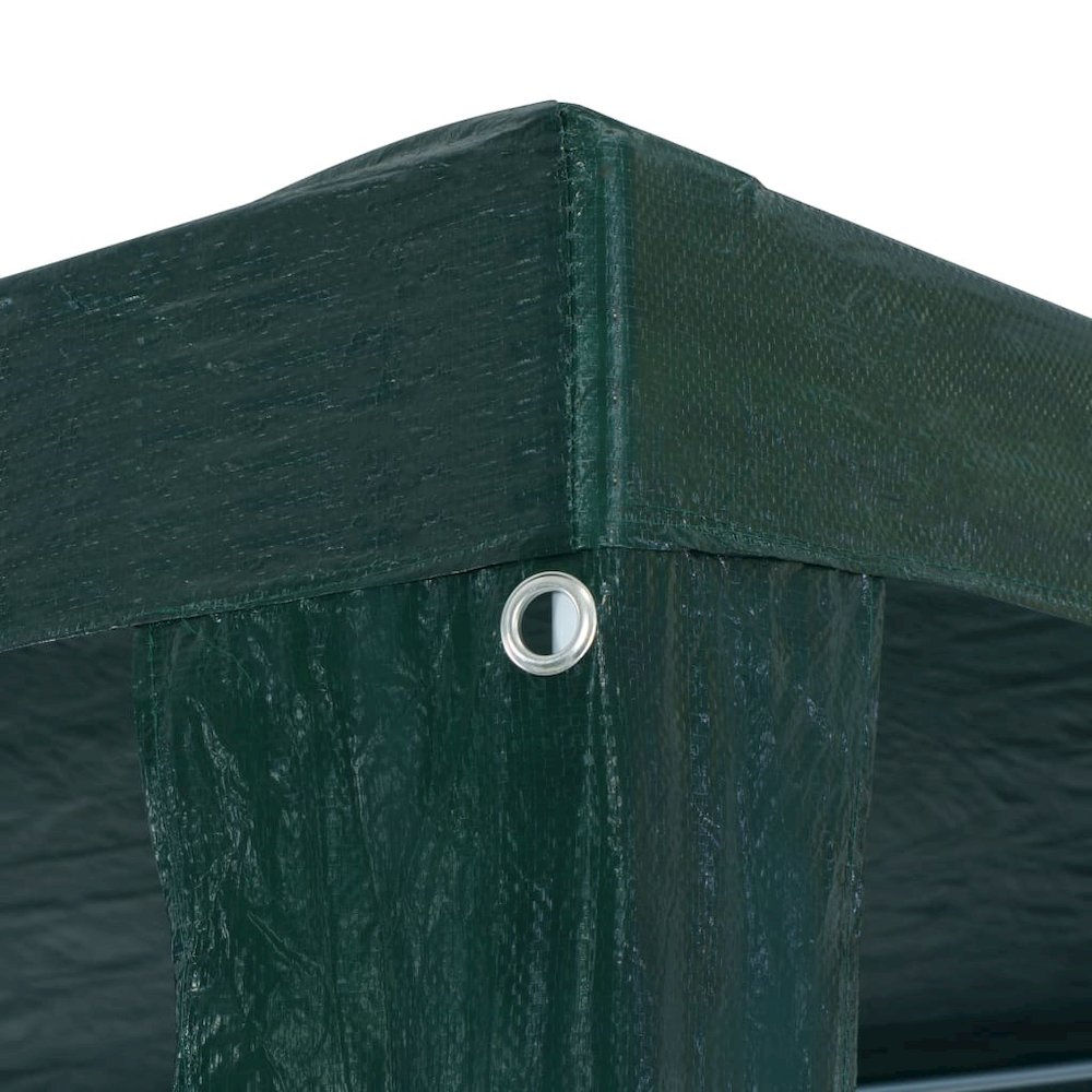 Party Tent Green Polyethylene and steel Medium - vidaXL