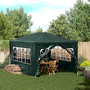 vidaXL Party Tent 9'10''x13'1'' Green, 45101