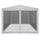 Party Tent White and black Powder-coated steel frame Large - vidaXL