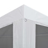 Party Tent White and black Powder-coated steel frame Large - vidaXL