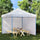 Party Tent Sidewall White 100% PE 9.8 ft x 6.4 ft - vidaXL