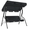 Garden Swing Chair Anthracite Powder-coated steel 66.9x43.3x60.2 in - vidaXL