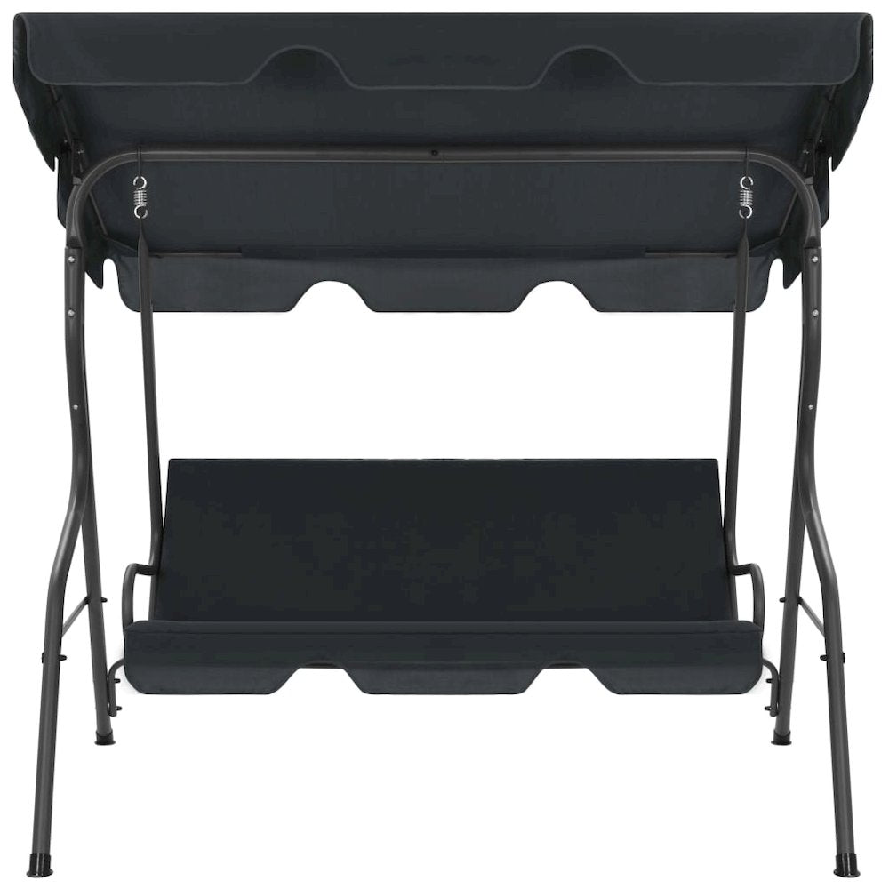 Garden Swing Chair Anthracite Powder-coated steel 66.9x43.3x60.2 in - vidaXL