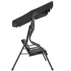 Garden Swing Chair Anthracite Powder-coated steel 66.9x43.3x60.2 in - vidaXL