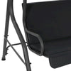 Garden Swing Chair Anthracite Powder-coated steel 66.9x43.3x60.2 in - vidaXL