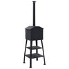 vidaXL Outdoor Pizza Oven Charcoal Fired with 2 Fireclay Stones, 40362
