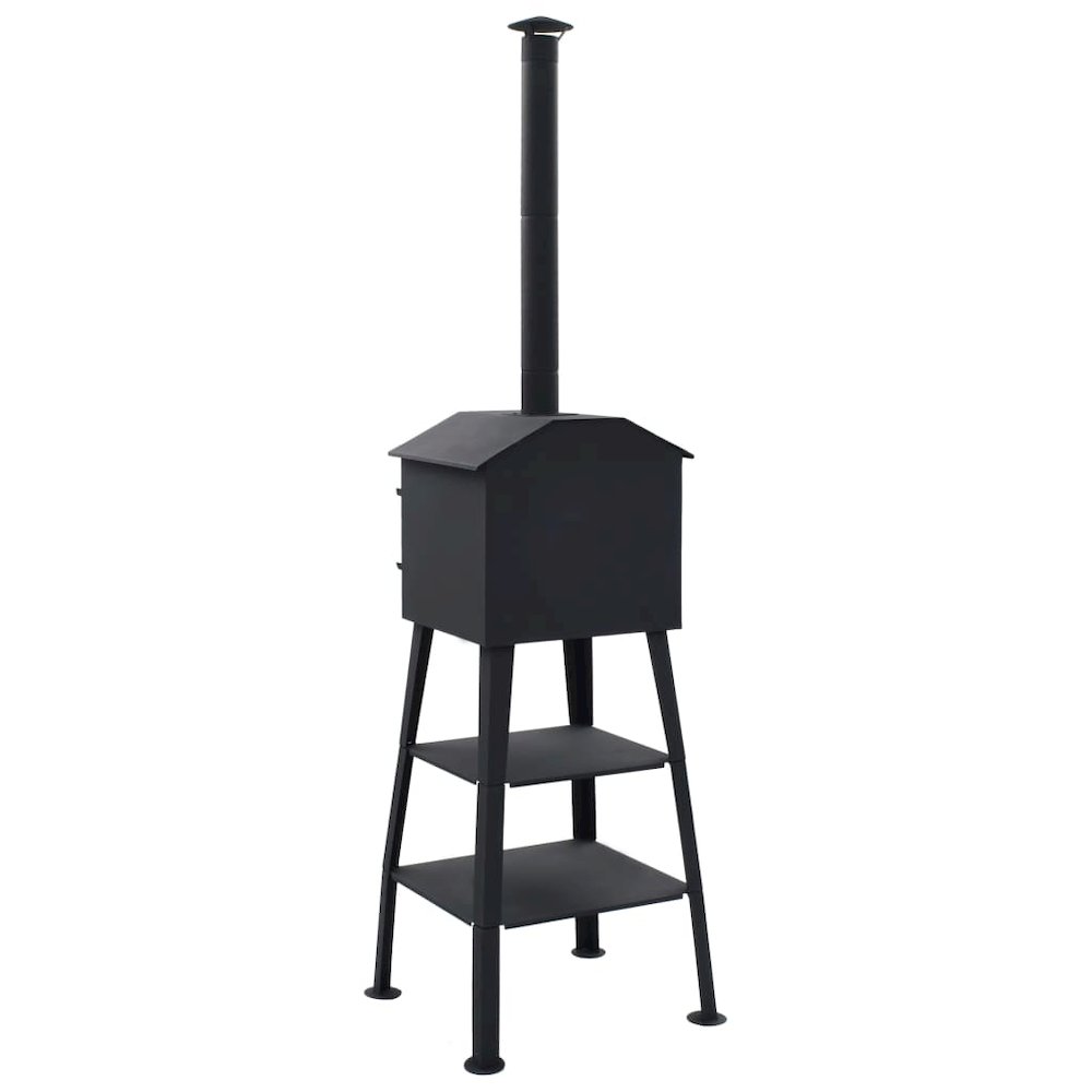 vidaXL Outdoor Pizza Oven Charcoal Fired with 2 Fireclay Stones, 40362