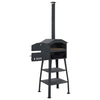 vidaXL Outdoor Pizza Oven Charcoal Fired with 2 Fireclay Stones, 40362