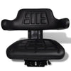 Tractor Seat Black Steel Standard Adjustable Armrests - vidaXL