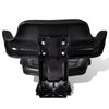 Tractor Seat Black Steel Standard Adjustable Armrests - vidaXL