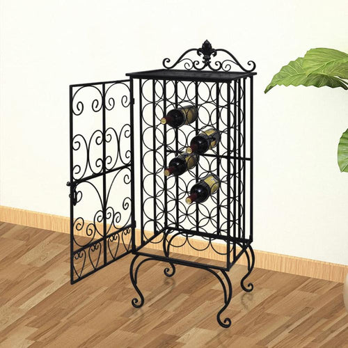 vidaXL Wine Rack for 28 Bottles Metal, 240937