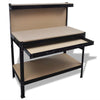 Workbench with Pegboard and Drawer, 141769 - vidaXL