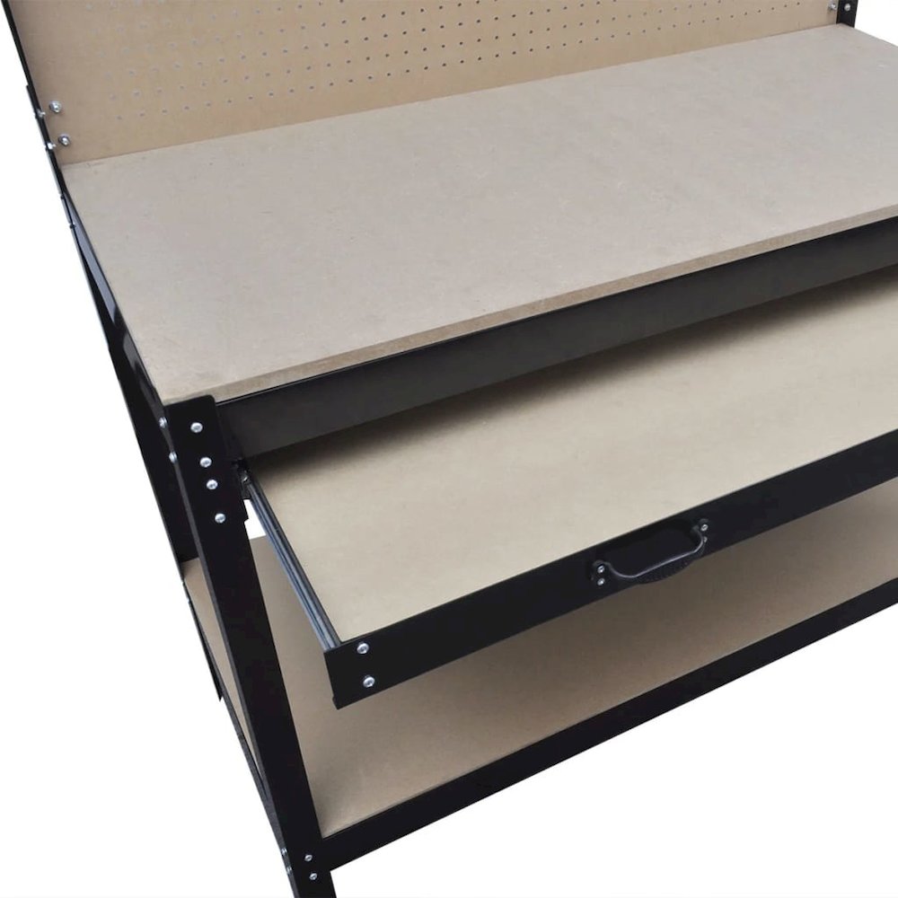 Workbench with Pegboard and Drawer, 141769 - vidaXL