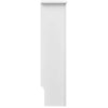 White MDF Radiator Cover Heating Cabinet 59.8'' - vidaXL