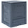Garden Composter Grey Plastic Medium Lightweight Composter - vidaXL