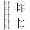 Wall Mounted Wine Rack for 12 Bottles Black Iron - vidaXL