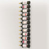 Wall Mounted Wine Rack for 12 Bottles Black Iron - vidaXL