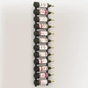 Wall Mounted Wine Rack for 12 Bottles Black Iron - vidaXL