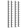 Wall Mounted Wine Racks for 12 Bottles 2 pcs Black Iron - vidaXL
