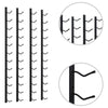 Wall Mounted Wine Racks for 12 Bottles 2 pcs Black Iron - vidaXL