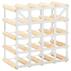 Wine Rack for 20 Bottles Solid Pinewood - vidaXL