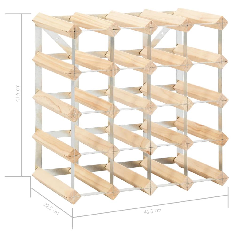 Wine Rack for 20 Bottles Solid Pinewood - vidaXL