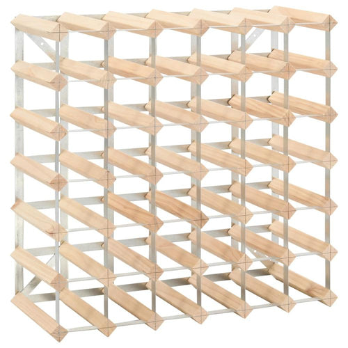 Wine Rack for 42 Bottles Solid Pinewood - vidaXL