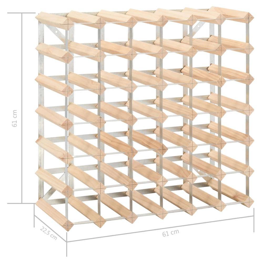 Wine Rack for 42 Bottles Solid Pinewood - vidaXL