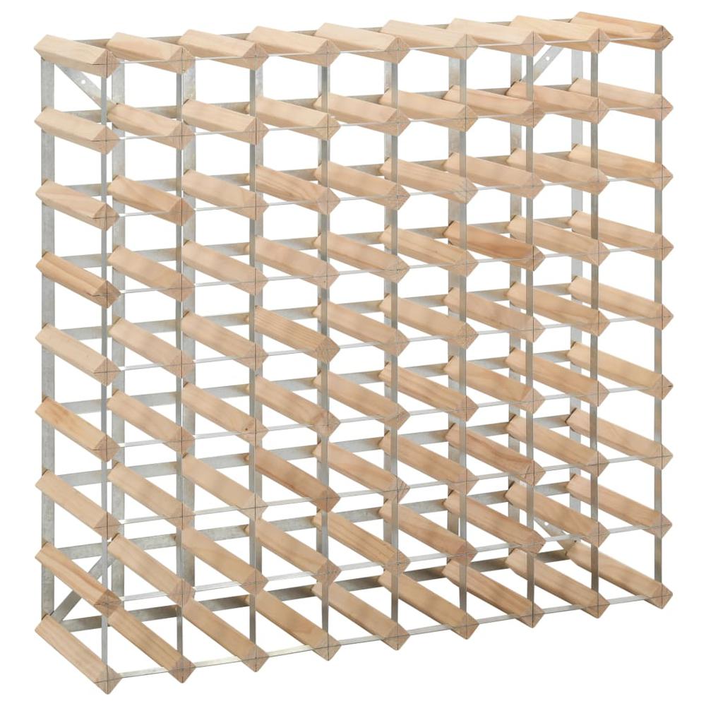 Wine Rack for 72 Bottles Solid Pinewood - vidaXL